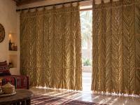 Blinds and curtains from palm fronds